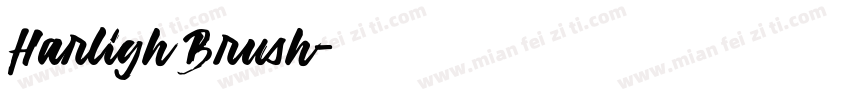 Harligh Brush字体转换